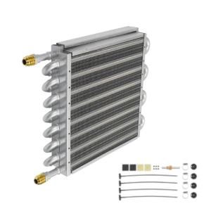 Metal automotive air conditioning condenser with 16-row structure can rapidly lower temperature and is sturdy and dura
