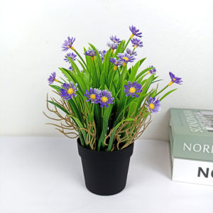 Tanaman Hias Bunga Daisy Bonsai Krisan Mini Ornamen Artificial Dekorasi Plastik PBP192