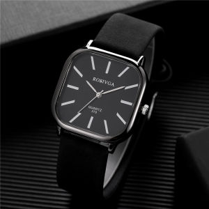 Ladies watch square Korean Fashion Womens Watch Waterproof Analog Watch Sports Silicone Watches Analog Watch Sports
