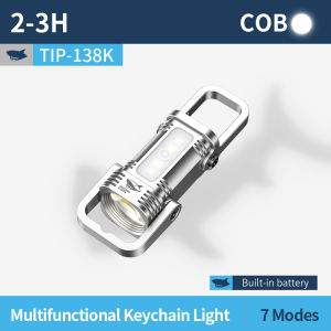 ไฟฉายจิ๋ว TIP138ปลาฉลามยิ้ม LED 7โหมดไฟฉายชาร์จไฟได้ Type-C ไฟฉุกเฉินพร้อมซุ้มแคมป์กลางแจ้งกันน้ำฉุกเฉิน