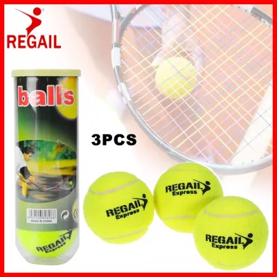 3pcs/Can Regail All Court Tennis Ball High Resilience Durable Rubber Tennis Training Balls Tour Sport Practice 高弹训练比赛网球