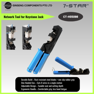 7-STAR* Speed Termination Tool for 90 Degree Keystone Jack Punch Down RJ45 LAN Network Tool Crimper Crimping Kit