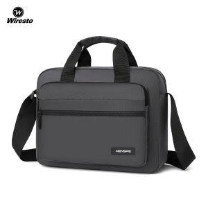Wiresto Mens Shoulder Bag Cross Body Bag Waterproof Travel Bag Business Laptop Bag Large Capacity Handbag Casual Bag Fashion Leisure Sport Street Bag for College Student