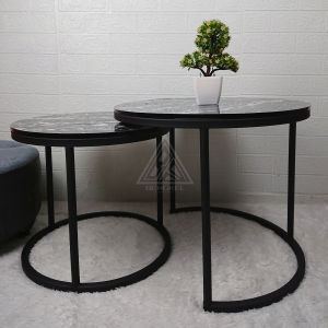 Meja Tamu / Cosmo Table Desain Minimalis /  Meja Ruang Tamu Aesthetic Tinggi : 45 & 50 cm