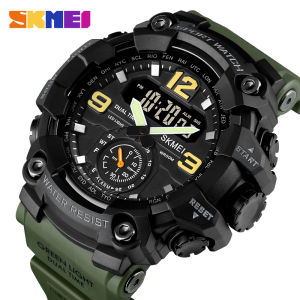 SKMEI Men Sport Digital Watch Dual Display Alarm Watch Waterproof Wristwatches Jam tangan lelaki For Man Men 1637