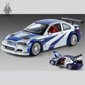 Mô Hình Xe Ôtô Kim Loại 1/24 Siêu Xe BMW M3 GTR E46 Sẵn Đế Dùng Để Trưng Bày Bàn làm Việc