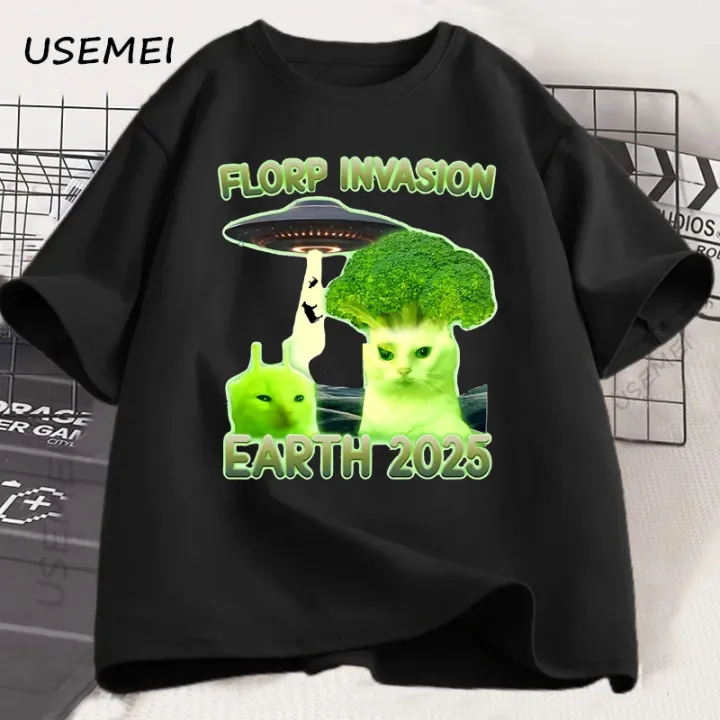 Funny%20Alien%20Brainrot%20Cat%20T-Shirt%20Broccoli%20Cat%20Printed%20Tshirt%20Cotton%20Short%20Sleeve%20Round%20Neck%20T%20Shirt%20Men's%20Clothes%20Streetwear%20-%20Image%203