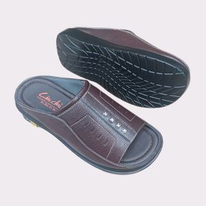 Dép nam da bò cao cấp VD03 Dép da nam đế cao 35cm bền đẹp sang trọng lịch lãm