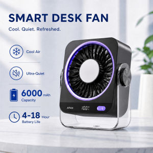 2026 New Portable Ice Cooling Desk Fan Ultra-Quiet Personal Fan