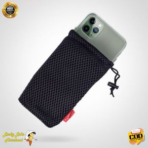 Dompet Handphone Pouch HP Jaring Serbaguna Sarung Cover Hape Smartphone Android Iphone Powerbank Headset Charger Kabel Earphone Kunci Uang