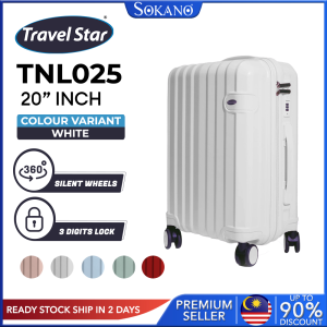 SOKANO TNL025 Korean Style Polycarbonate (PC) Hardcase Luggage Quality Luggage Smooth Double Wheels with Lock