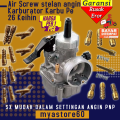 Stelan Setingan Angin Air Screw Putaran Setelan Angin Karbu Karburator Carburator PE NSR 26 PE26 NSR26 Setting Mudah Anti Dol Dan Slek. 