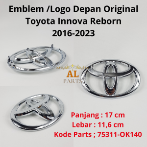 Emblem Logo Depan Original Toyota Innova Reborn 2016-2023 No Part 75311-OK140