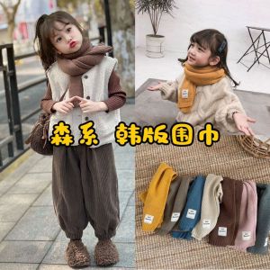 QIWANBA19 สไตล์เกาหลีแบบ ผ้าพันคอเด็กชายเด็กหญิง ฤดูหนาวฤดูใบไม้ร่วงฤดูหนาว ลำลองแบบสบายๆ ผ้าพันคอถักขนสัตว์ แฟชั่นสำหรับผู้หญิง กิจกรรมกลางแจ้งกลางแจ้ง ผ้าพันคอถักสำหรับเด็ก เด็กๆเด็กๆ