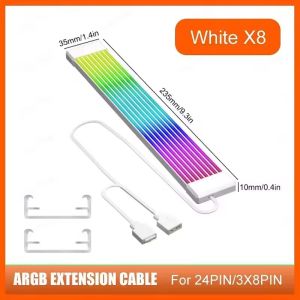 ✅พร้อมส่ง🔥สาย ARGB 8PIN 24PIN สำหรับเมนบอร์ดและการ์ดจอ ไฟตกแต่งเคสคอมพิวเตอร์ Light Sync นีออน LED ยืดหยุ่น เปลี่ยนสีได้