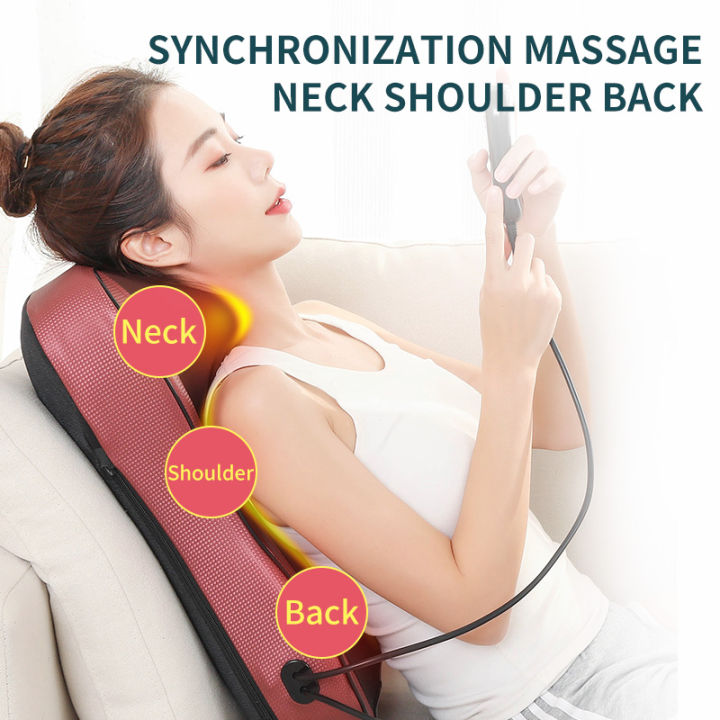 Jinkairui Back Massager Kneading Heating Neck Shoulder Waist Massage Machine Hand Control 4850