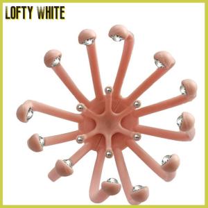 Lofty White 1PC Scalp Massagers With 18 Claws Handheld Head Massage Scratcher For Deep Relaxation Hair Stimulation And Stress Massage