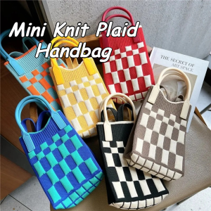 Women Knitted Bag Small Design Phone Case Mini Cute Phone Bag Sling bag Crossbody Bag Reusable