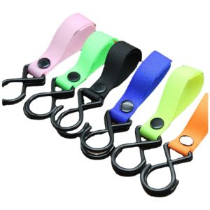 【SG stock】Safety stroller nylon webbing hook infant stroller double ring buckle安全婴儿车尼龙织带挂钩婴幼儿推车双环扣