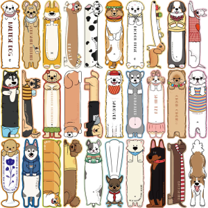 30 Sheets Cartoon Puppy Bookmarks Scrapbooking Decoration Supplies For Journaling Planner Decoration and Packaging