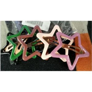5pcs Pentagram Star Hair Clips Set Minimalist BB Bang Clips Dopamine Hair Accessories for Women