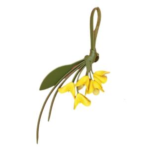 Móc khóa hoa chất liệu da PU tinh xảo Charm Mặt dây chuyền trang trí nhỏ gọn hoàn hảo cho chìa khóa ba lô và ví