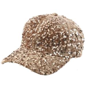 Sparkling Rhinestones Edge Baseball Hat Women Sun Hat Fashionable Outdoor Hat for Women and Girls