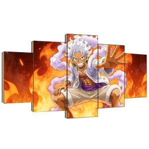 ONE PIECE Anime 5 Pieces Sticker Wall Decoration Wallpaper Home Decor Poster (No Frame)