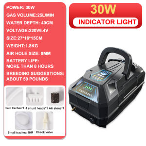 Old Fisherman Oxygen Pump Charging Dual-Use Fish-Breeding Oxygenation Oxygenation Machine AC DC Oxy