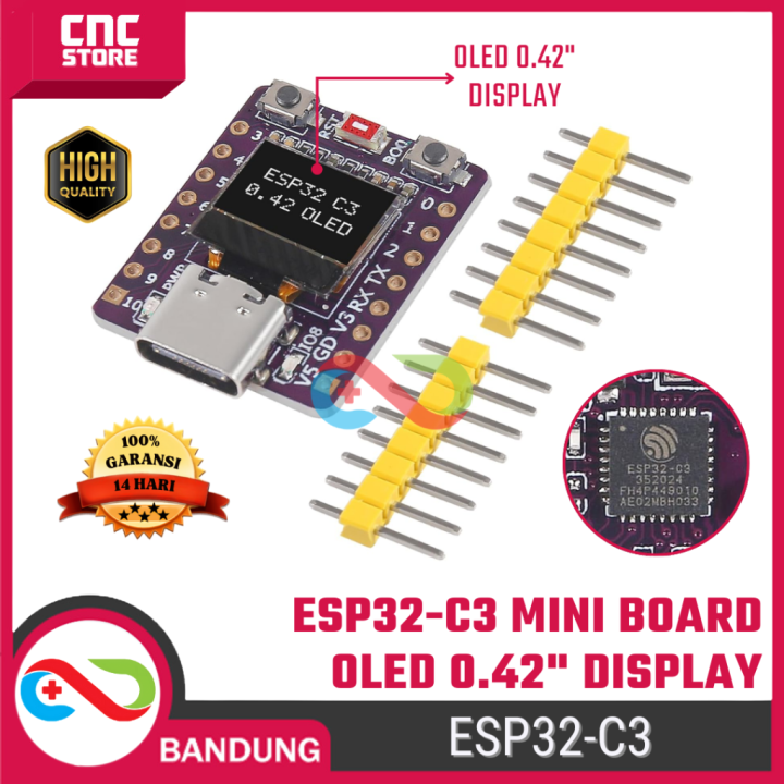 ESP32-C3 OLED Super Mini IoT – WiFi Bluetooth Development Board 0.42 ...