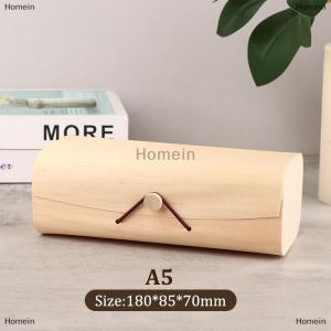 [COD] Homein 1Pc Wooden Storage Box Plain Wood With Lid Gift Boxes Curved Gift Packing Case For Home Supply Storage Decoration Jewelry Organi