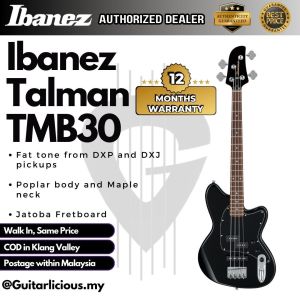 Ibanez TMB30 Talman Standard Electric Bass Guitar (4 String) BLACK ( TMB30-BK / TMB-30 / TMB 30 )