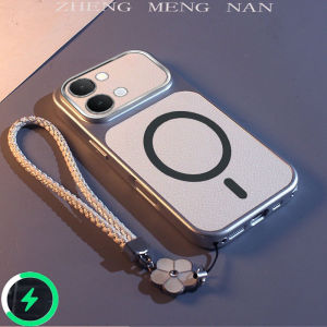 Suitable For VIVO Y31D 4G VIVO Y51 PRO 4GS New Lychee Patterned Leather 3D Magnetic Suction Ring+Hand Rope Anti Fall Shell