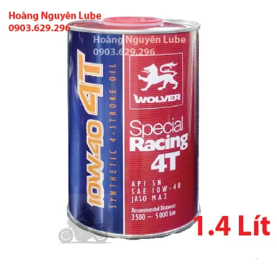 Dầu nhớt 1.4 lít WOLVER SPECIAL 4T 10W40 Nhập Khẩu Sản Xuất Đức SN MA2