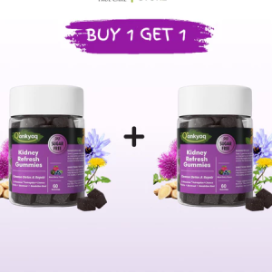 Kidney Refresh Gummies | Kidney Detox Cleanse Repair & Support Urinary Health | Herbal Sugar-Free Supplement for Men & Women