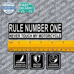 RULE NUMBER ONE Stickers for Motorcycle Sticker Waterproof Motor Helmet Sticker Hologram Vinyl Stikerss Motorcycle Decals