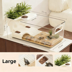 Turtle Tank Desktop Ecological Landscape Box Large Capacity Amphibians Reptiles Aquarium Home Decor