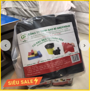 Túi Rác Tự Phân Hủy Túi Đựng Rác Sinh Học GREENSUN Đủ Size Tiểu - Trung - Đại [HCM]