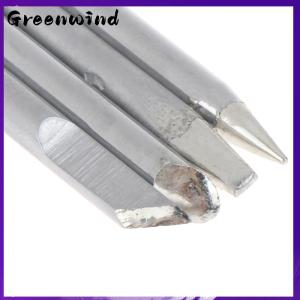 【Greenwind】 4Pcs Set Soldering Iron Tip 30w 40w 60w For External Heat Soldering Irons Copper Head Replaceable Welding Tips Soldering Tools