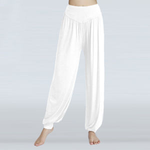 กางเกงฮาเร็มนุ่มกางเกงฮิปปี้ชุดกีฬาโยคะขนาดพิเศษนุ่มสำหรับเต้น