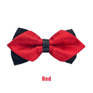 Wedding Bowtie Solid Color Bow Tie for Women Men Butterfly Ladies Bow Knot Adult Satin Bow Ties Cravats Groomsmen Bowties Red Brown Green Bowtie For Men British Style Double-layered Bowknot Wedding Party Tuxedo Butterfly Polyester Cravat
