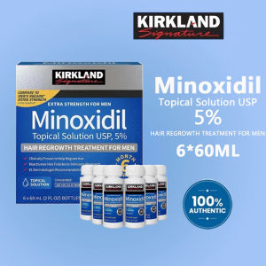 Original Kirkland Minoxidil 5%Topical Solution (1 SEALED Box 6 Bottles )Hair Grower /Beard Growth