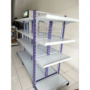 Rak Gondola minimarket supermarket paket 3 set panjang 215cm