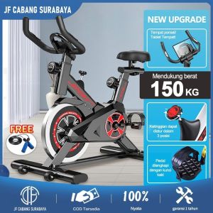 Spinning bike Sepeda statis peralatan fitness dalam ruangan yang sangat tenang mesin Lari Olahraga Gym Fitness Cardio Alat Fitness JF CABANG SURABAYA