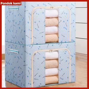 66L/100L/150L Multifungsi storage box organizer serbaguna kotak penyimpanan besar box penyimpanan serbaguna tempat penyimpanan baju ，untuk mainan pakaian dan makanan ringan