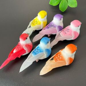 SPARAK Đạo cụ  ảnh Chim mô phỏng Đầy màu sắc với Clip Chim giả trang trí  Trang trí nhà cửa Lông vũ nhân tạo cho chim Dành cho lễ hội đám cưới tại nhà