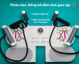 Ván Chống Đẩy Plank Dây Kéo Tay - Có Đồng Hồ Đếm Giờ Tập Thông Minh - 3 Trong 1 Thế Hệ 2023