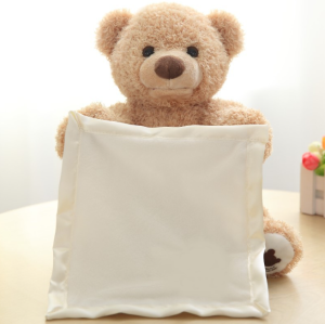 Hide and seek electric teddy bear