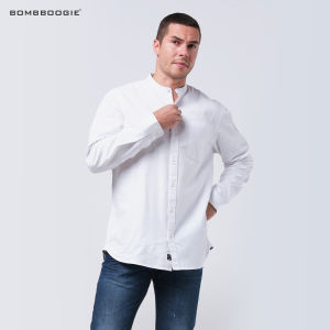Bombboogie Kemeja Koko Pria Macto White 24925B5WT