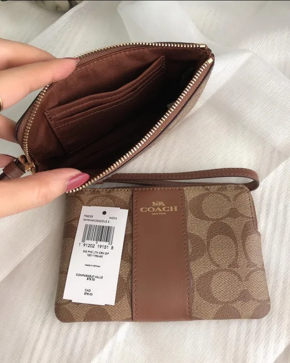 Coach 2 sale zipper wristlet